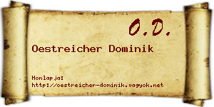Oestreicher Dominik névjegykártya